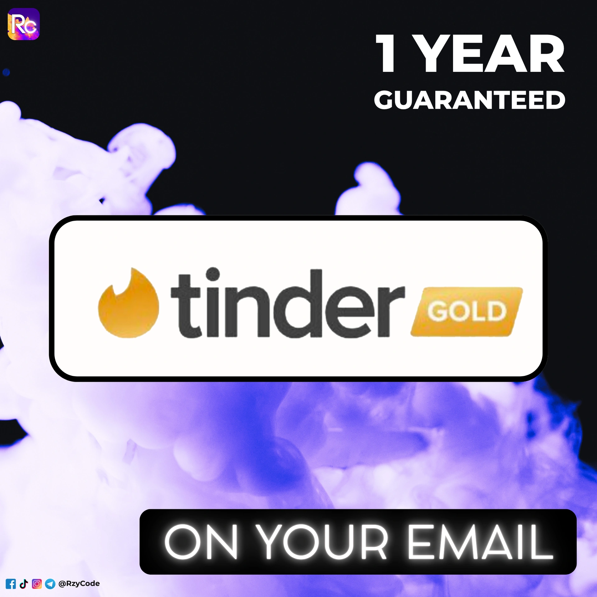 Tinder | Gold | On Your Email | 1 Year