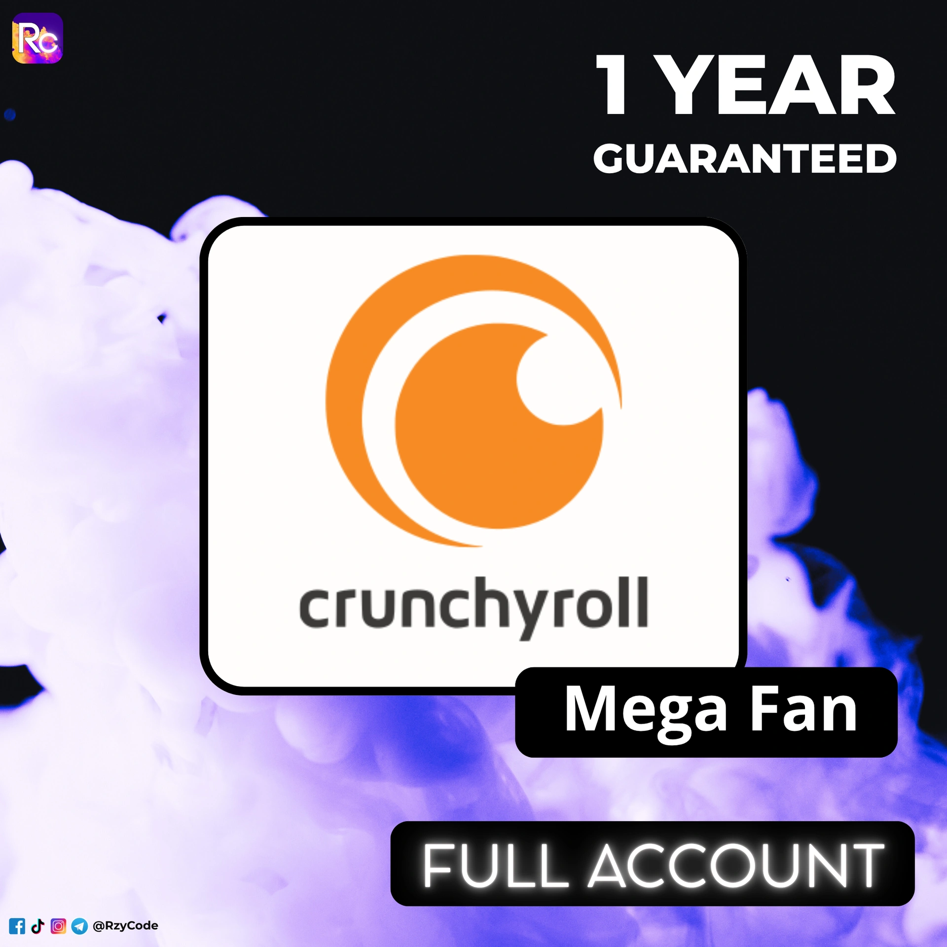 Crunchyroll | Mega Fan | Full Account | 1 Year